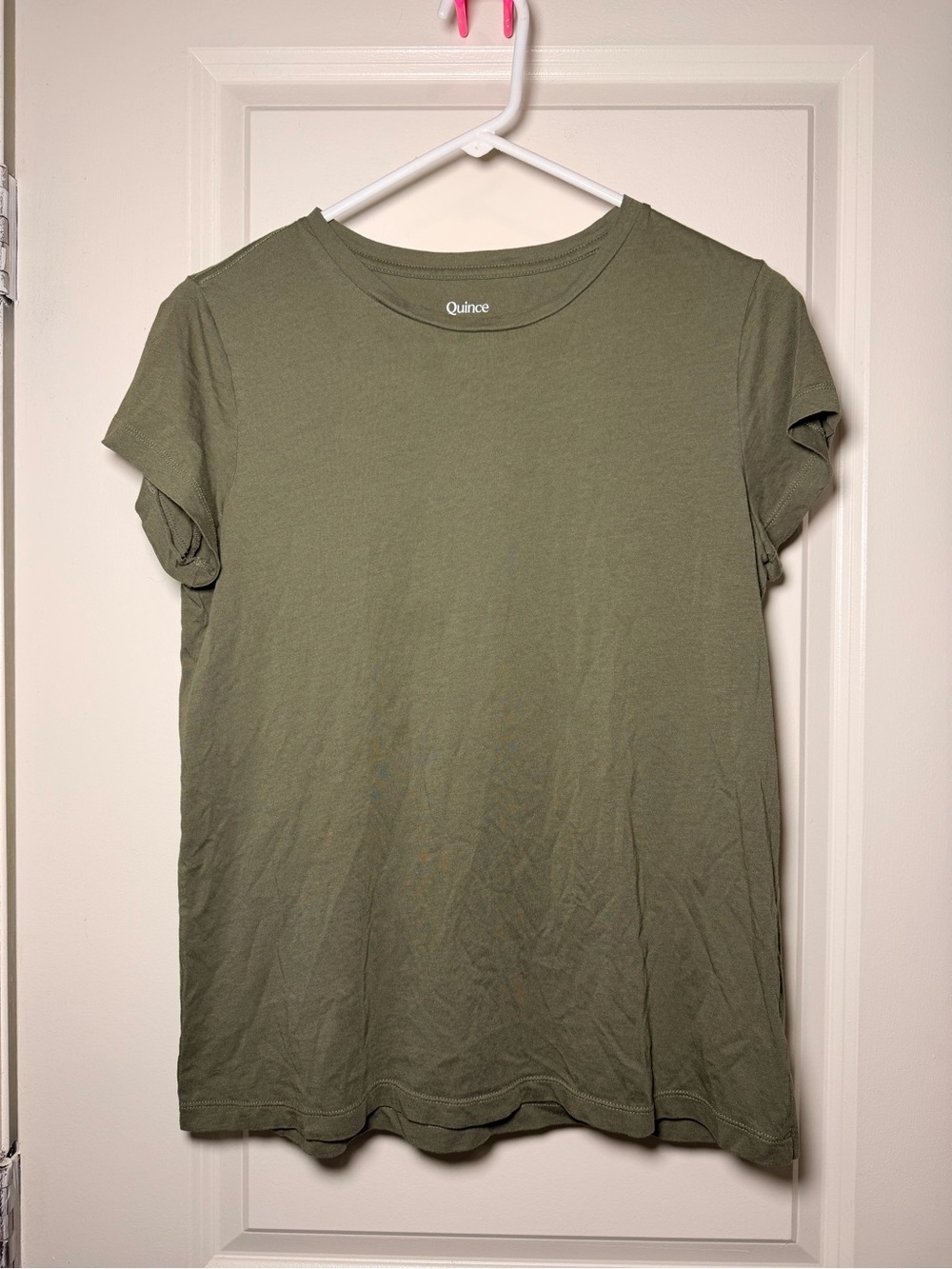 Quince Olive Green Short-Sleeve Crewneck Tee